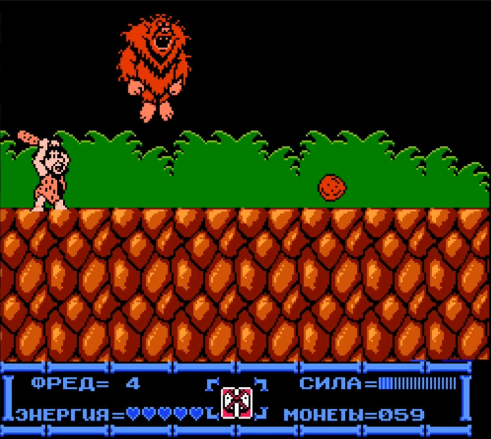 Flintstones - Rescue of Dino & Hoppy - геймплей игры Dendy\NES